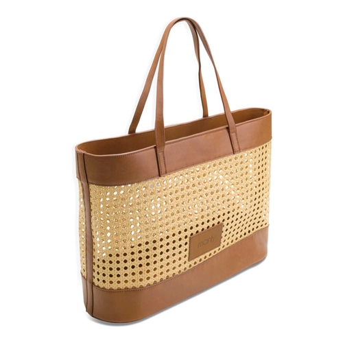 BOLSA EM PALHA SINTÉTICA MANLY