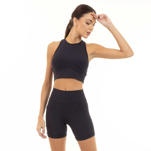 Shorts Recortes Bolso Zíper Manly