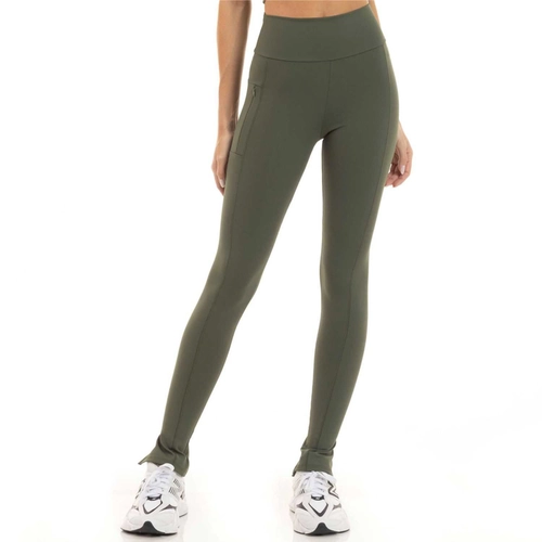Legging Recortes Bolso Zíper Manly