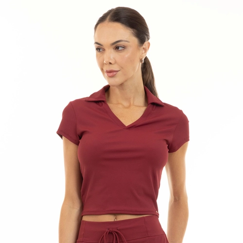 Blusa Cropped Polo Manly