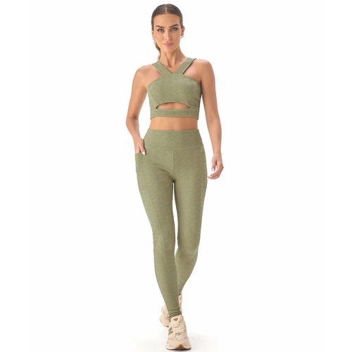 Legging Recortes Textura Manly