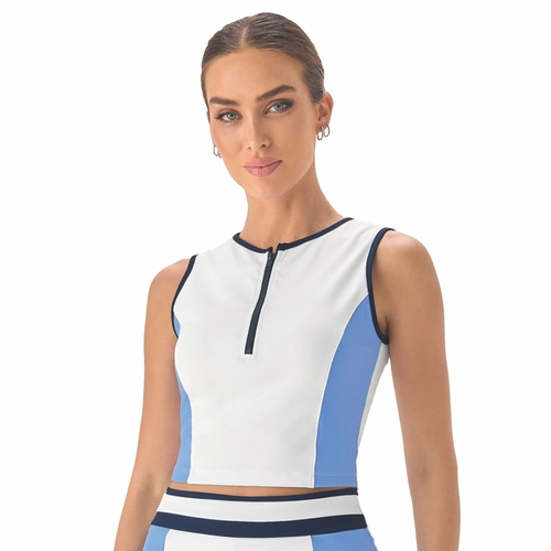 Blusa Cropped Zíper Manly