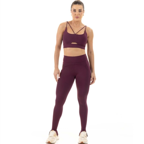 Legging Básica Com Aberura Manly