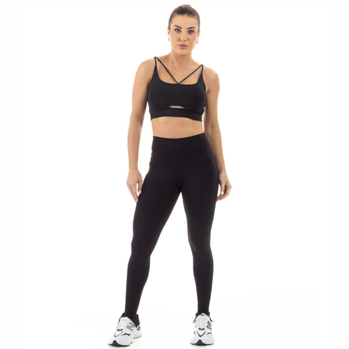 Legging Básica Com Aberura Manly