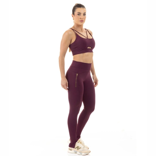 Legging Básica Com Aberura Manly