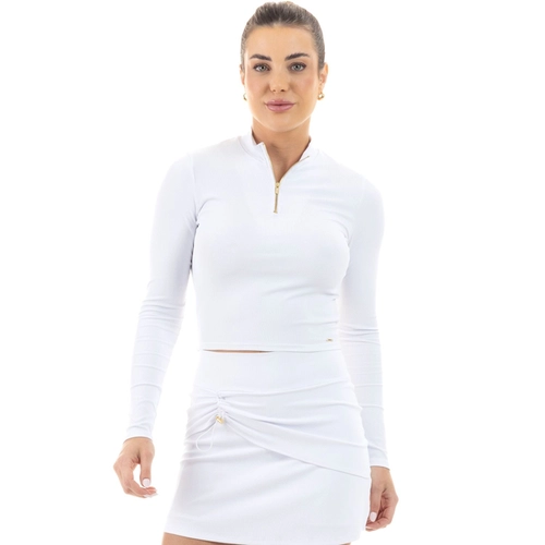 Blusa Cropped Manga Longa Manly