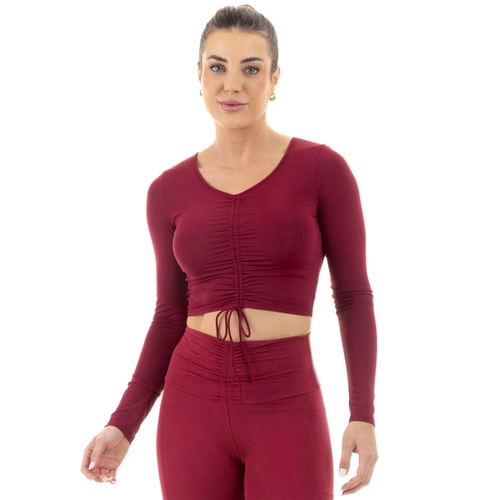 BLUSA CROPPED MANGA LONGA MANLY