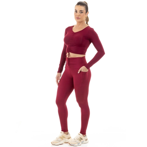 BLUSA CROPPED MANGA LONGA MANLY