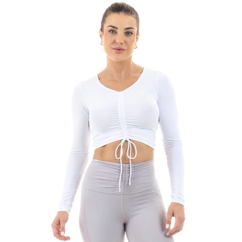BLUSA CROPPED MANGA LONGA MANLY