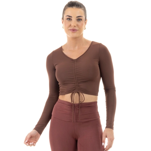 BLUSA CROPPED MANGA LONGA MANLY