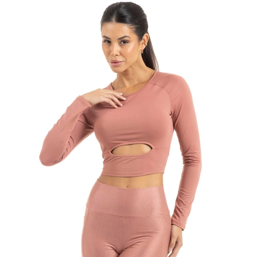 BLUSA CROPPED MANGA LONGA MANLY